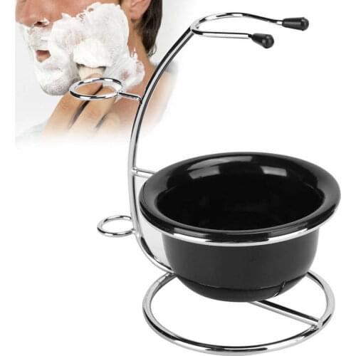 Professional Metal Shaving Stand Holders Foaming Soap Bowl Beard Shaving Tool Set Shave Brush Storage Shaving Bowl Beard Care a