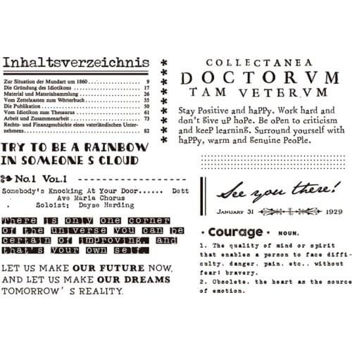 Words Transparent Clear Silicone Stamp/Seal for DIY scrapbooking/photo album Decorative clear stamp sheets B0235