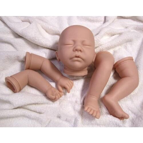 Handmade Simulation Soft Doll Accessories 20inch Reborn Doll Kits DIY Silicone Mold Baby Doll Lifelike Sleep Doll Body Parts