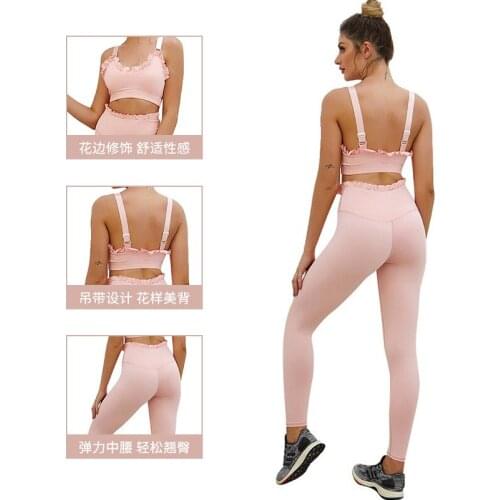 Free And Comfortable With Womens Sports Wicking Breathable Slimming Shaping Yoga Set Sexy Style Track Field Clothes 2 Pieces