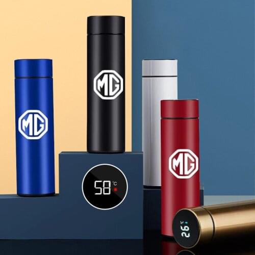 Intelligent Stainless Steel Thermos Bottle Cup Temperature Display Flasks For Audi Hyundai VW Honda Toyota Ford Nissan Kia