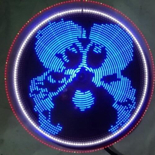 51 SCM Rotating LED Display Kit SCM Clock POV Rotating Creative DIY Electronics