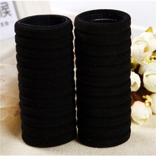5/10Pcs Hair Accessories for Women Elastic Hair Band Hairdressing Tools Black Rubber Band Hair Ties Gum Springs Ponytail Holders
