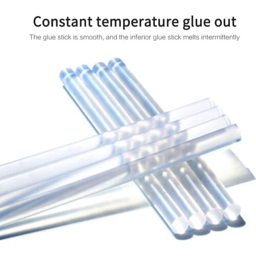 10Pcs/Lot 7mm/11mm Transparent Hot Melt Glue Sticks For Glue Gun Solid Craft DIY Repair Tools Hot Melt Adhesive Gun Stick