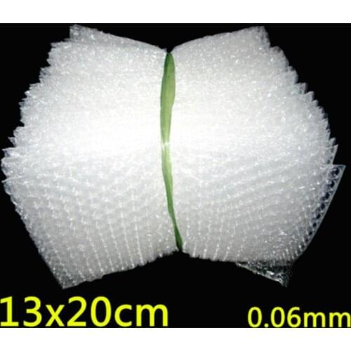 200PCS 13*20cm Plastic Wrap Envelope white Bubble packing Bags PE clear bubble bag Shockproof bag double film bubble bag