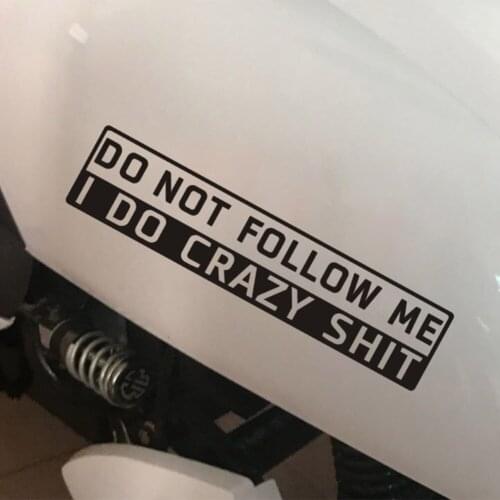2021 Auto Car Sticker Reflective Scratch Stripe Do Not Follow Me English Text Car Styling Art Design Decal Decor