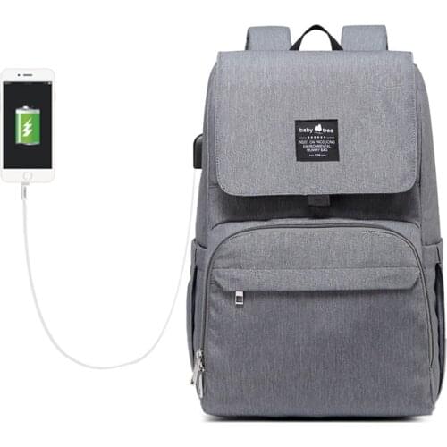 Brand New USB Charger Maternity Backpack Multifunction Large Capacity Baby Bag Nappy Diaper Backpack For Travel Light Weight