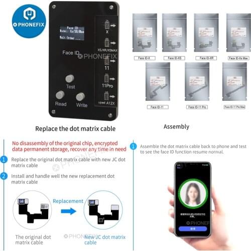 Face Dot Matrix Projection Repair Detector for IPhone X-11pro Max Face ID Programmer Dot Matrix Cable Face id Dot Projector