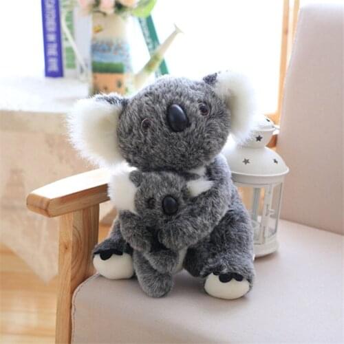 For Dropshipper 21-28cm Australia Animal Koala Stuffed Koala Bear Soft Mom Hold High Quality Plush Doll Kid Toy Xmas Gift