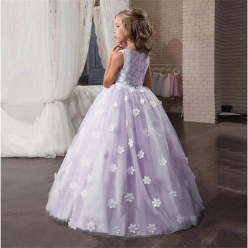 Fomral Evening Princess Dress Flower Girl Weeding Ceremony Clothes Kids Dresses for Girls Christmas Party Children Clothing