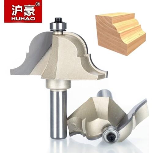 HUHAO 1pcs 1/2" Shank Router Bits for wood Roman Ogee Router Bit Double Edging Woodworking Tools endmill classical bit cutter