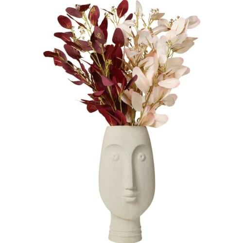 Artificial Plastic Plant Leaves GreenTree Eucalyptus Branch for Garden Wedding Decoration Fake Leaves Christmas Decoration