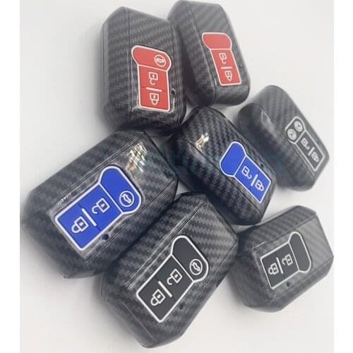 Carbon Abs Key Case Cover for Suzuki Swift Embona Sierra Wagon Spacia Ertiga Jimny Key Holder Shell 2017 2018 2019 2020 2021