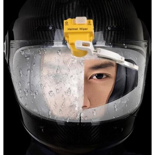 Motorcycle Electric Vehicle Helmet Wiper Wiper Portable Automatic Wiper USB Charging 5V