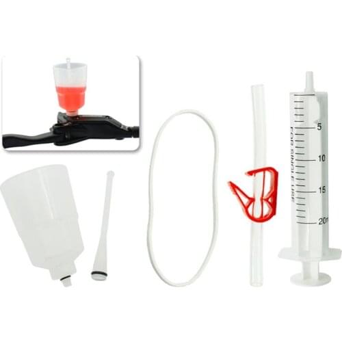 Bicycle Hydraulic Brake Bleed Kit For Shimano Brake System Mineral Oil Disc Brake Bleed Funnel Syringe Bike Repair Tool BC0149