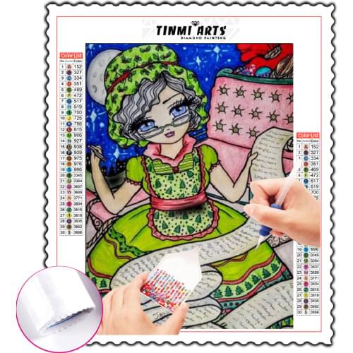 Diamond Painting Kits stitch Poured Glue DIY Scalloped Edge Anime Gift home decor art cross stitch