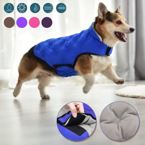 French Bulldog Corgi Dog Clothes Coat Pet Clothes Winter Puppy Cat Clothing Jacket For Small Large Dogs Cats Vest Ropa Perro