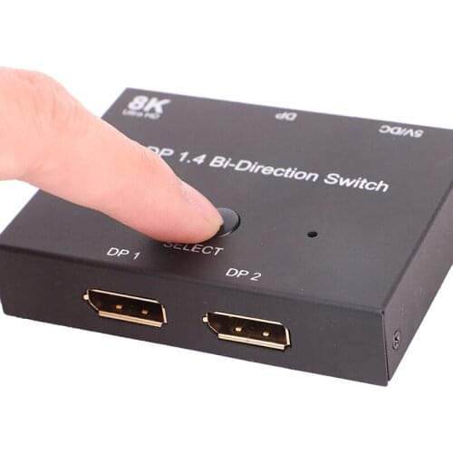 DisplayPort 8K DP 1.4 Switch Bi-Direction Splitter Converter Multisource Display