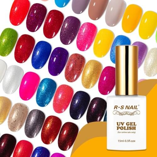 RS Nail 15ml uv led gel nail polish No.127+249 gel varnish nail design French manicure Recommended unhas de gel manicure
