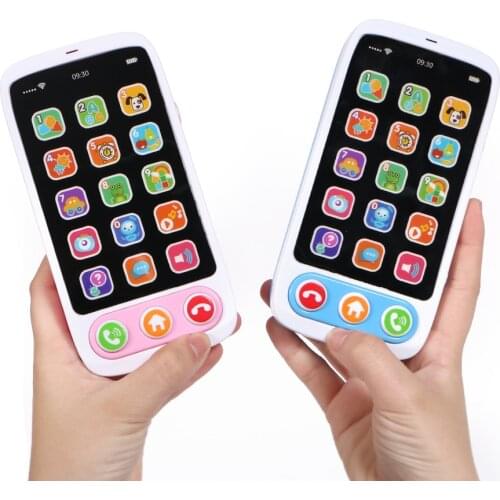 Touch Screen Multi-Functional Toy-phone English Learning Toy Phone with Music for little Toddler Dazzle Colored Light