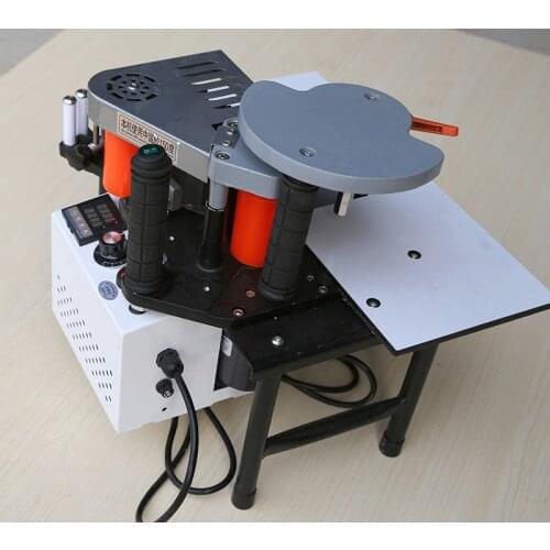 SC-40 Small Manual Edge Banding Machine Double Side Gluing Portable Edge Bander Woodworking Edge Banding Machine 110V/220V 1200W