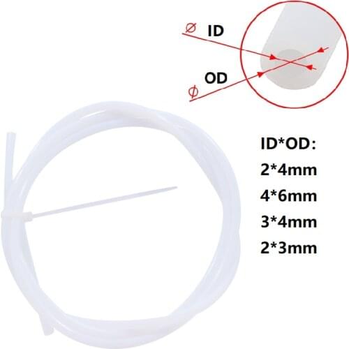 MEGA 5M/lot PTFE Tube Pipe 3D Printers Parts J-head Hotend Bowden Extruder V5 V6 1.75mm 3mm Filament ID 2mm 3mm 4mm