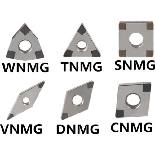 1Pcs Turning Inserts WNMG080404 WNMG080408 TNMG CNMG Insert CBN Edged Carbide Solid Corner CBN Insert CNC Lathe Turning Tool