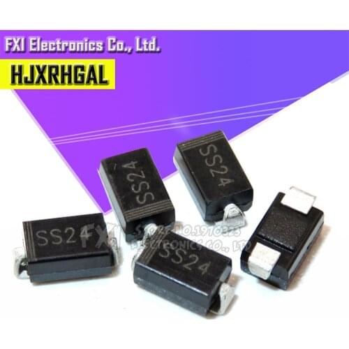 100pcs SR240 DO-214AC SCHOTTKY DIODE SS24 2A 40V SMA SMD New original