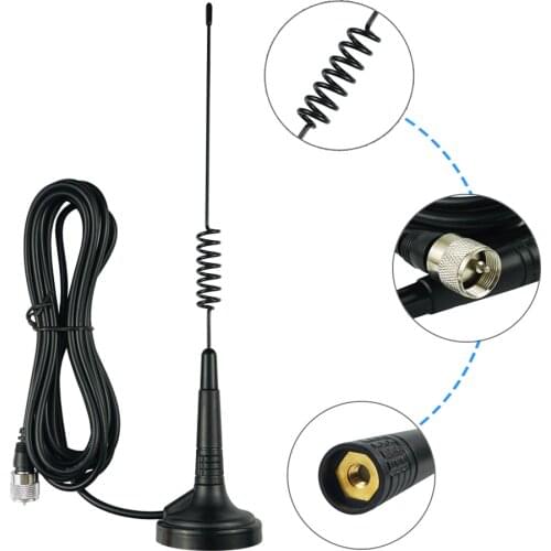 26MHZ 27MHZ 26-28MHz Car CB Radio Antenna Connector 30W 4 meters Cable Magnet Base for Albrecht AE-6110 CB-27 Citizen Band Radio