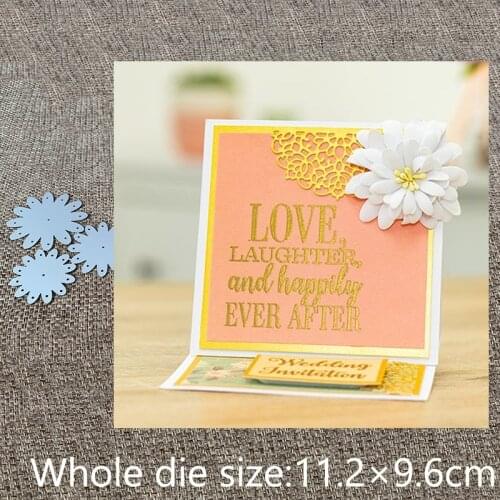 New Design Craft Metal stencil mold Cutting Dies 3pcs flowers decoration scrapbook die cuts Album Paper Card Craft Embossing