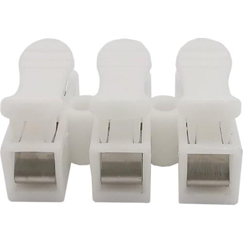 3pin CH3 Quick Fix Spring Wire Connectors Electrical Cable Clamp Terminal Block Connector CH3 Spring Connectors