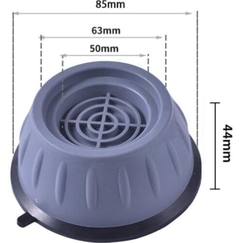 4pcs Washing Machine Anti-vibration Mute Protection Mat Universal Anti-skid Foot Pad Dryer Bath Mats Bathroom Tool TPU glue