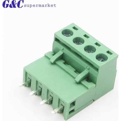 5Pcs KF2EDGK KF-4P 4PIN Right Angle Plug-in Terminal Connector 5.08mm Pitch diy electronics