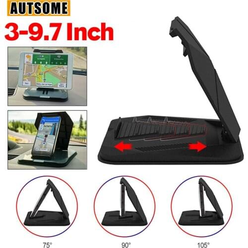 Phone Car Holder On Dashboard Phone Tablet Holder In Car For 3-9.7 Inch Cell Phone For 5-7 Inch Car Phone Holder
