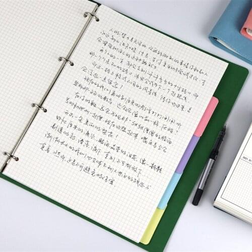 800 Sheets B5 Loose Leaf Notebook PU Leather Softness Thicken Paper Writing Smoothly