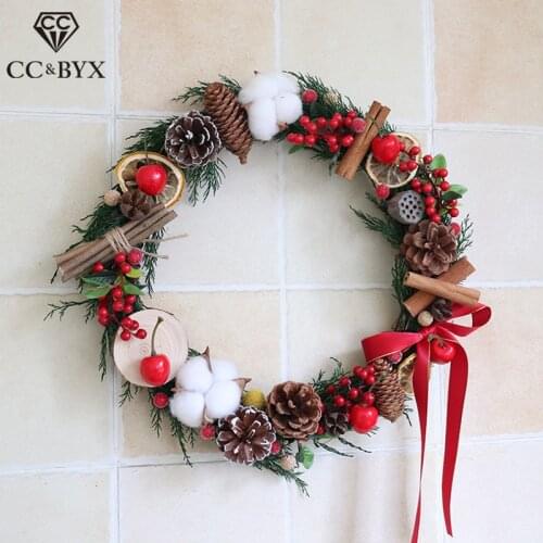 CC Christmas Decoration Flower Crown Tiara For Children 100% Handmade Wreath Fashion Jewelry Gifts Forest Style Garland mq071