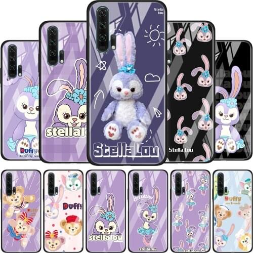 Stellalou rabbit for Honor 30 20 10 9X Pro Plus Lite 8X Huawei Y8P Y6P Y5P Y9 Y7 Y6 2019 Tempered Glass Phone Case