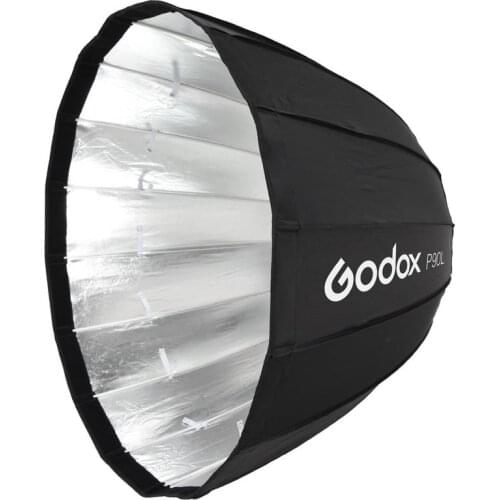 Godox P90L 90cm Portable Deep Parabolic Softbox Bowens Mount Reflector Photo Studio Softbox for Studio Flash SK400II SK400 SK300