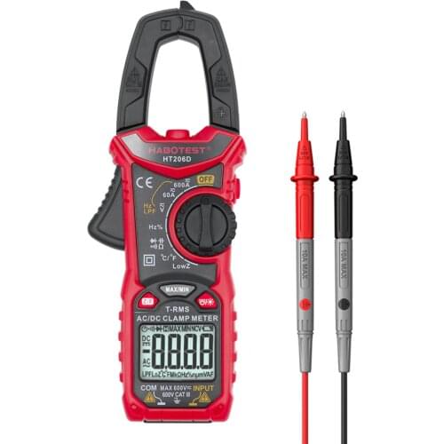 Habotest HT206D AC DC Digital Clamp Meter Multimeter Pinza Amperimetrica