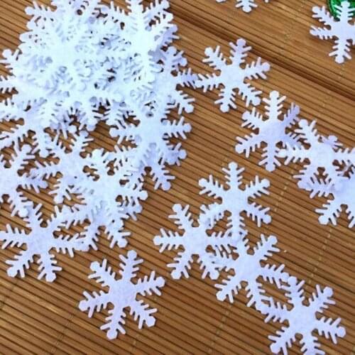 Artificial Snow Flowers confetti Scatter for DIY Party Winter New Year Christmas Kids Bedroom Wall Stickers Baby Decoration wh