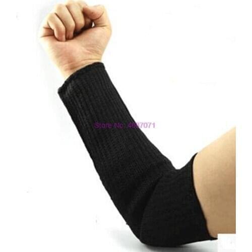 By DHL 100Pair Steel Wire Cut Proof Arm Sleeve Guard Bracer Anti Abrasion Armband Protector Anti-Cutting Arms Work Labor Tool