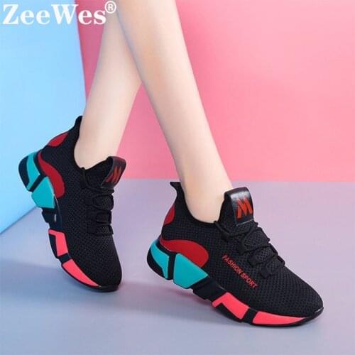 HOT Women Sneakers 2020Fashion Breathble Vulcanized Shoes Women Walking Platform Shoes Women Lace up Casual Shoes Tenis Feminino