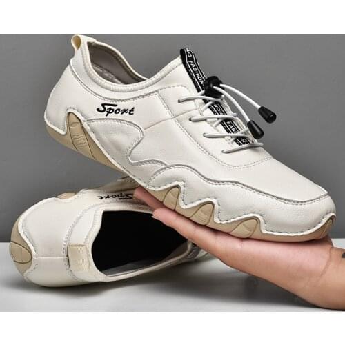 Обувь мужская летняя Mens suede leather casual shoes in summer кроссовки мужские Flat shoes for walking and driving Sizi38---45