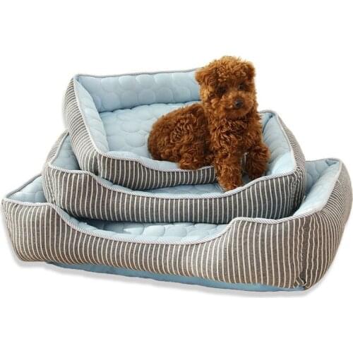 Soft Dog Bed Summer Pet Cool Feeling Nest Cat Deep Sleep Cooling Pad Supplies Dog Beds Products Accessories Dropshipping Center