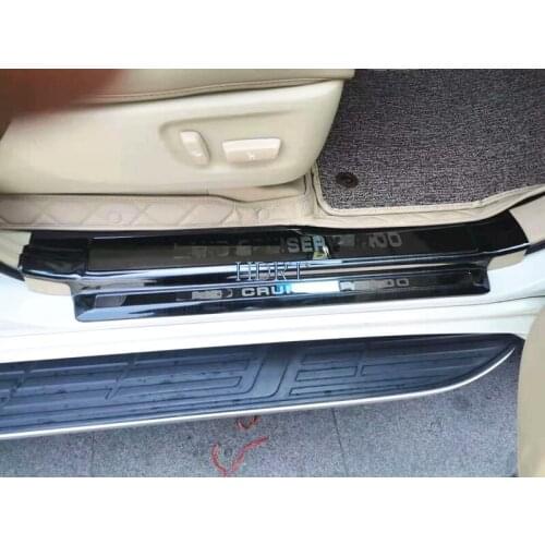 Stainless steel Scuff Plate Door Sills Guard Pedal Cover 12pcs For Toyota Land Cruiser Prado FJ150 5/7seats 2010-2020