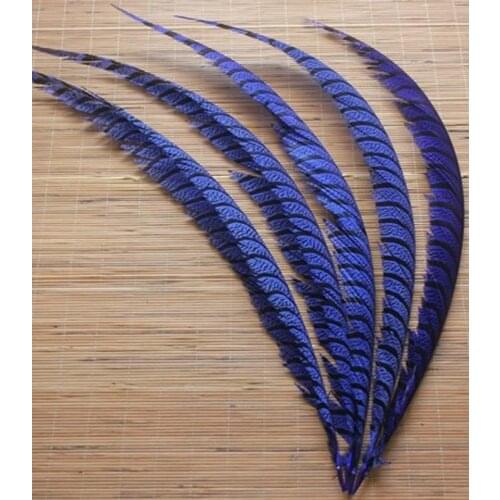 NEW 10PCS Lady Amherst Pheasant blue 32-36inch/80-90cm feathers, drama performances