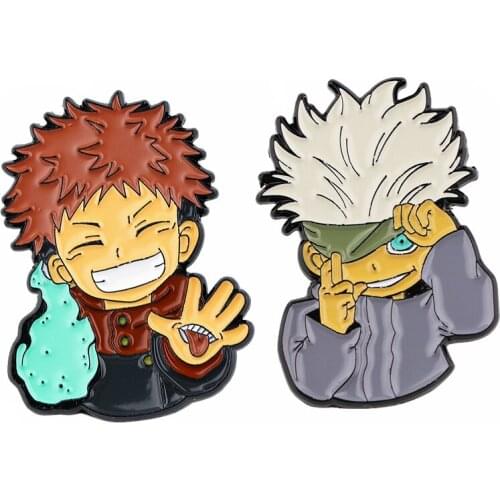 PF629 Dongmanli Japanese Anime Icons Manga Cool Enamel Lapel Pin Badge Pins Hats Backpack Decoration Jewelry Accessories Gifts