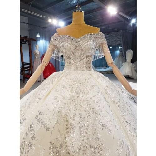 Amazing Bridal Ball Gown Wedding Dresses 2021 Custom Made Off The Shoulder Wedding Dressses