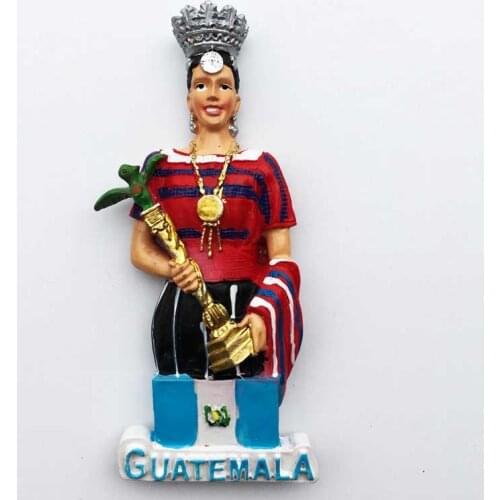 Guatemala fridge magnet tourist Souvenirs 3d Beauty Contest Queen Magnetic Refrigerator Stickers Collection Decoration Gift idea