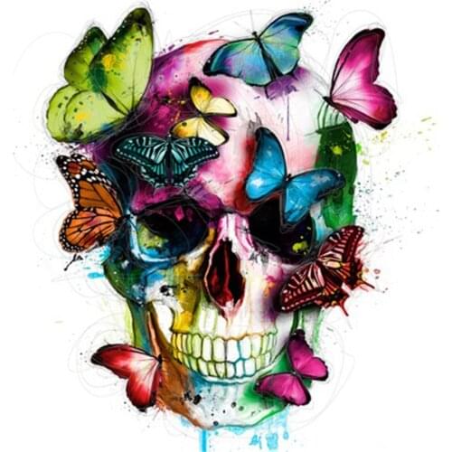 Skull Butterfly Animal DIY Embroidery 11CT Cross Stitch Craft Needlework Printed Canvas Home Decoration Dropshipping New Design